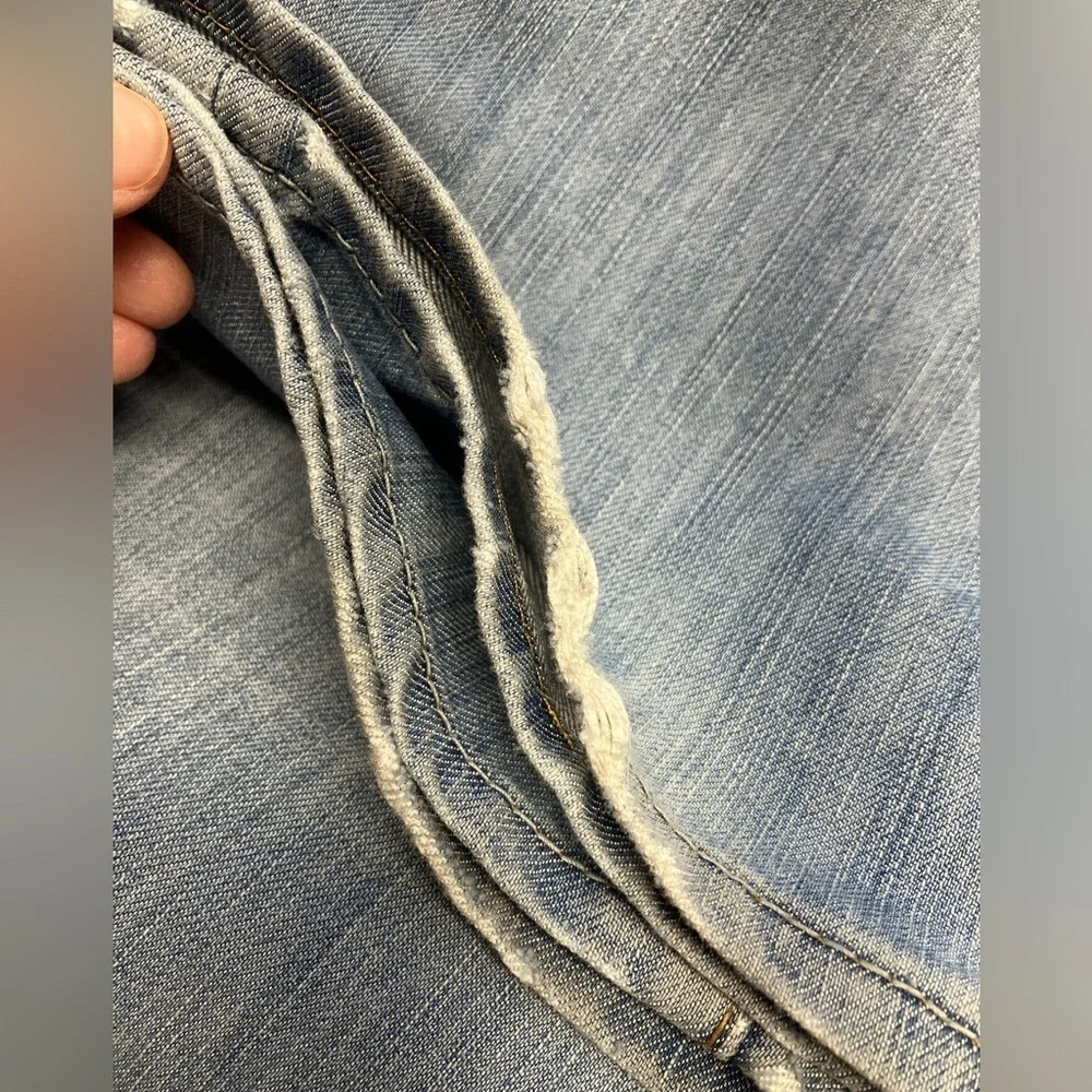 Levi’s Skinny 511 Men’s Denim Jeans, Size 34 x 34, Lt. Blue, Distressed